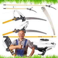 NOŻYCE MOCNE OGRODOWE SEKATOR NA WYSIĘGNIKU DO GAŁĘZI TELESKOPOWY 2W1 PIŁA