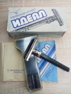 NIEUŻYWANA MASZYNKA DO GOLENIA_ IDEAL _ NOS _ 1988_ BOX_MADE IN ZSRR / CCCP