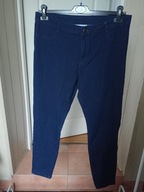 spodnie dżins janina 44 rurki średni stan granatowe