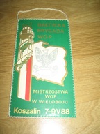WOP Bałtycka Brygada Mistrzostwa w Wieloboju KOSZALIN 1988 proporczyk