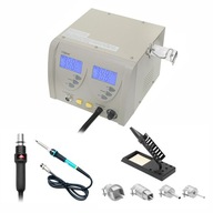 ZESTAW PROFESJONALNA STACJA LUTOWNICZA GROTOWA HOT AIR LCD 2W1 ZD-912
