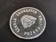 Naszywka Straż Pożarna Szkoła Chorążych Pożarnictwa Szara