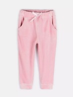 Różowe welurowe spodnie dresowe dla dziewczynki – rozmiar 104 (4 lata)