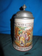 -OBNIŻKA--[@ow]Oryginalny Stary Kufel Karczmiak HR 1900r-21-