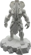 Słoń Wojownik – Figurka (25 cm) Druk 3D
