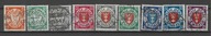 WMG 1924 Fi.187-195 O kasowane, Herb Gdańska w owalu wydanie obiegowe