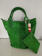 GENUINE TOREBKA na suwak SKORA NATURALNA 100% duza A4