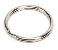 Kółko 20 mm [cienkie] ze stali nierdzewnej do breloka / kluczy ~ 1 sztuka