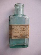 ZAKOPANE F. TABEAU APTEKA POD BIAŁYM ORŁEM przedw. BUTELKA APTECZNA APTEKA