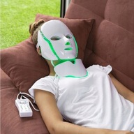 MASKA NA TWRZ LED TERAPIA FOTONOWA światłem TWARZ SZYJA 7 KOLORÓW nakładka