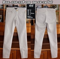 H & M Beżowe -jasne rozciągliwe rurki Roz. 32