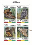 Gwinea 2018 ** cena 11,50 - fauna, sowy, arkusz
