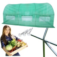 TUNEL FOLIOWY OGRODOWY SZKLARNIA MOCNA KONSTRUKCJA NA WARZYWA 12,5M 2,5x5M