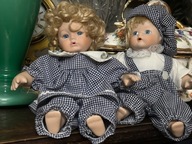 LALKA KOLEKCJONERSKA PORCELANA BRAT SIOSTRA CHŁOPIEC DZIEWCZYNKA - 2 SZT