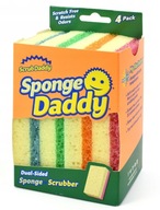 SCRUB DADDY 4 SZT. GĄBKI SPONGE DADDY DO MYCIA NACZYŃ MAGICZNA DWUSTRONNA