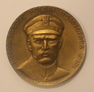 JÓZEF PIŁSUDSKI NIEPODLEGŁOŚĆ POLSKI 11 - LISTOPADA 1918 r. ŁADNY SYGNOWANY