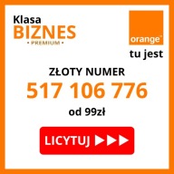 ZŁOTY NUMER 517 106 776 | Szczęśliwa Końcówka 77 | Orange 5G | 3w1