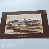 POCZTOWKA LUBLIN ZAMEK RYS.ANDRZEJ KRAWCZYK