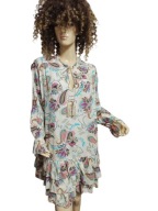 UNISONO SUKIENKA swobodna falbany chwosty 38/40