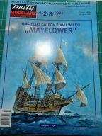 Angielski galeon z XVII wieku "MAYFLOWER" skala: 1:100 MM nr 1-2-3/2023