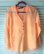 ZARA koszula neon neonowy pomarańcz r S/M