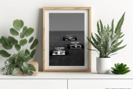 PLAKAT AYRTON SENNA MCLAREN F1 FORMULA 1 GP BOLID WYŚCIGOWY PLAKAT A3