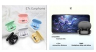 E7S Słuchawki douszne Bluetooth TWS Bezprzewodowe Czarne