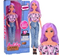 Lalka Anlily z Pastelowymi Włosami 32 cm – Modna Stylizacja