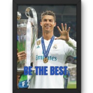 Cristiano Ronaldo Plakat w Ramce | Obraz Piłkarski, Prezent Kibica 40x50