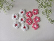 Szydełkowe kwiatki 5,5 cm