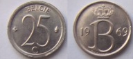 Belgia 25 cent 1969 i