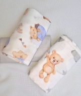 Pieluszki Tetrowe 70x80cm KOLOROWA 100% BAWEŁNA zestaw 3 szt