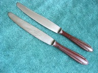 GERLACH : NÓŻ i NÓŻ BRĄZOWY - RUDY - BAKELIT : Świetna Sprawa do KOLEKCJI