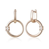 Kolczyki GF132 585RG Gold Franko - Pokryte 14 karatowym złotem próby 585