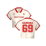 Sabrina Carpenter merch crop t-shirt jersey Short n’ sweet NOWY SZYBKO