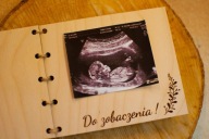 Informacja o ciąży książeczka grawer Zostaniecie Dziadkami, ciąża sklejka