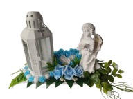 Stroiki Na Nagrobki – Latarenka Z Aniołem Serce Pełne Błękit