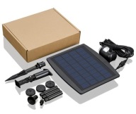 Fontanna Solarna Pompa Wodna Do Oczka Stawu Panel Słoneczny 6 Dysz