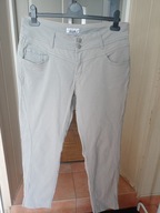 tesini 44 spodnie dżinsowe szare ze średnim stanem proste