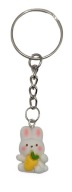 Breloczek do kluczy mini króliczek z marchewką ozdoba do piórnika prezent