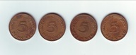 Niemcy 5 Pfennig 1966 D,F,G,J