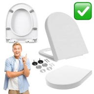 DESKA SEDESOWA KLOZETOWA WOLNOOPADAJĄCA UNIWERSALNA KOŁO / ROCA / CERSANIT