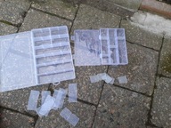 Zestaw 2 szt. PUDEŁKO WĘDKARSKIE 27.5x18x4.5 cm i 20x13x4 cm