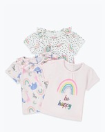 Matalan 3pack koszulka t-shirt bluzka 80 cm