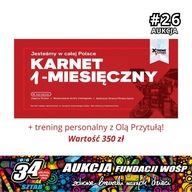 KARNET 1-MIESIĘCZNY XTREME FITNESS GYMS + TRENING PERSONALNY