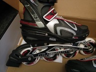 Rolki Blackwheels Flex czarno-czerwone r. 39-42 regulowane NOWE