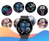 SMARTWATCH MĘSKI DAMSKI ZEGAREK CZARNY SPORTOWY ROZMOWY BLUETOOTH FITNESS