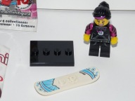 LEGO seria 6 surferka Girl dziewczyna z deską surfingową snowboardową NOWA