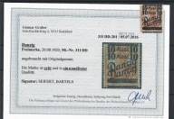 WM Gdańsk Fi.31 I * NADRUK PODWÓJNY - ATEST - 200 zł-RARYTAS !