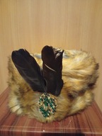 Czapka szlachecka ze sztucznym futrem